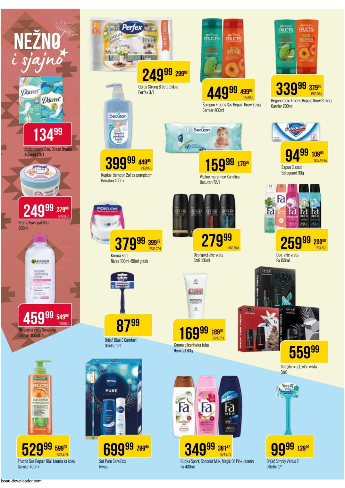 DTL Proleter katalog kozmetike – šamponi, dezodoransi i proizvodi za negu na sniženju