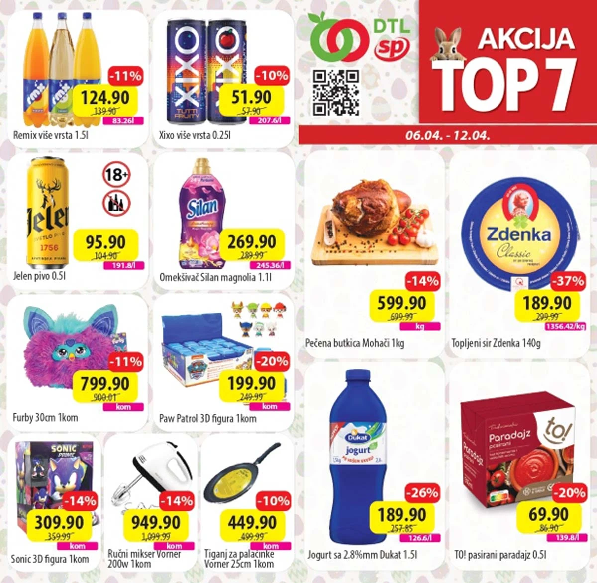 SP marketi Top 7 sniženja katalog akcija do 12. aprila 2026 prva strana
