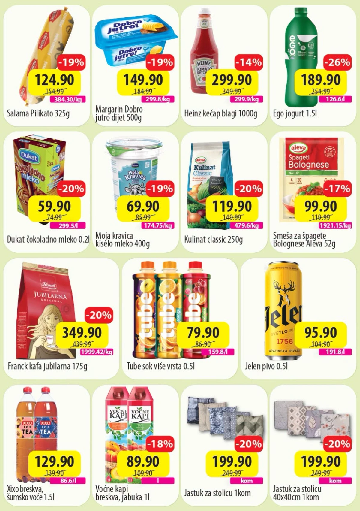 DTL SP marketi akcija druga strana – kafa, pivo, sokovi i prehrambeni proizvodi na sniženju