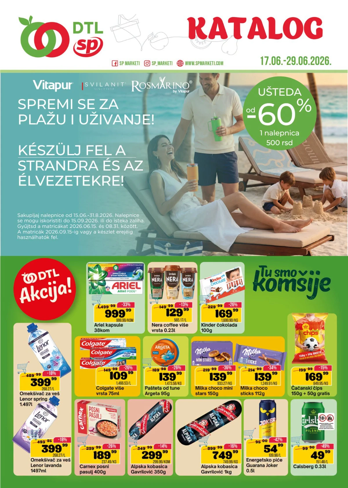 DTL SP Marketi katalog do 29.06.2026 sa popustima do 60 posto