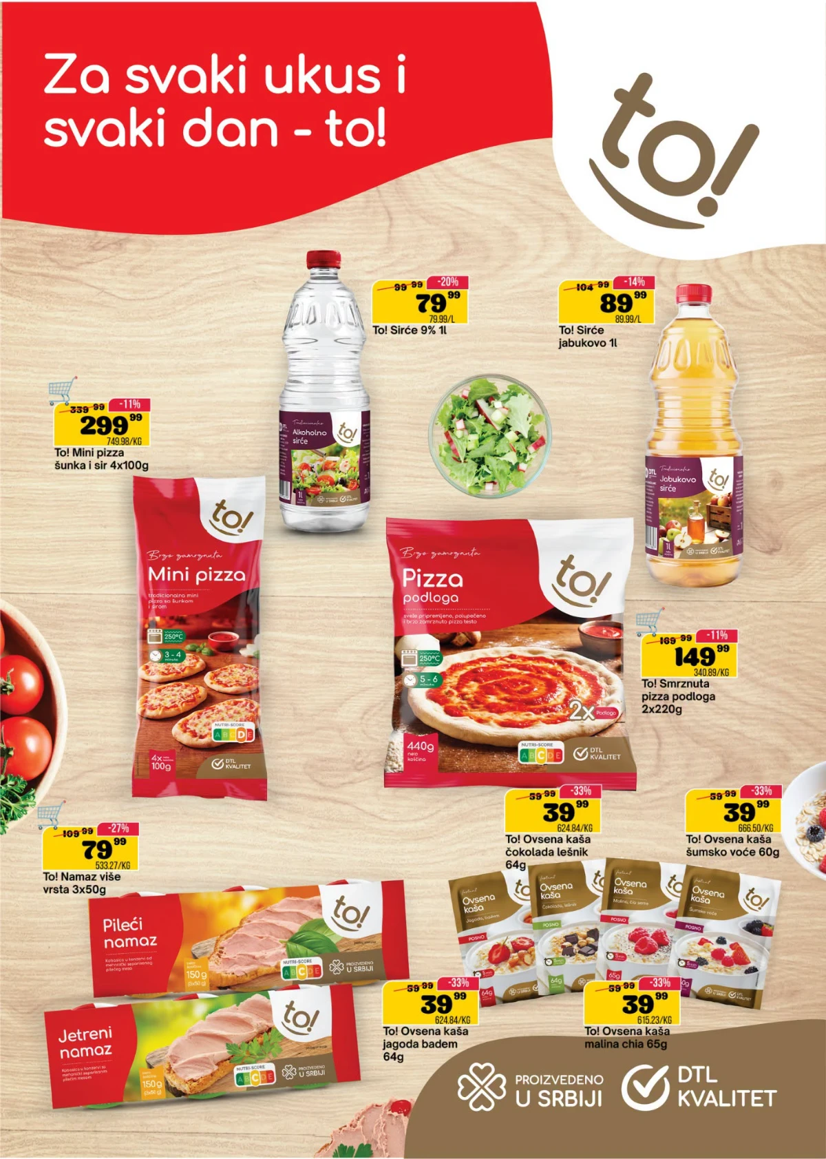 DTL SP Marketi katalog strana 2 proizvodi robne marke TO na akciji