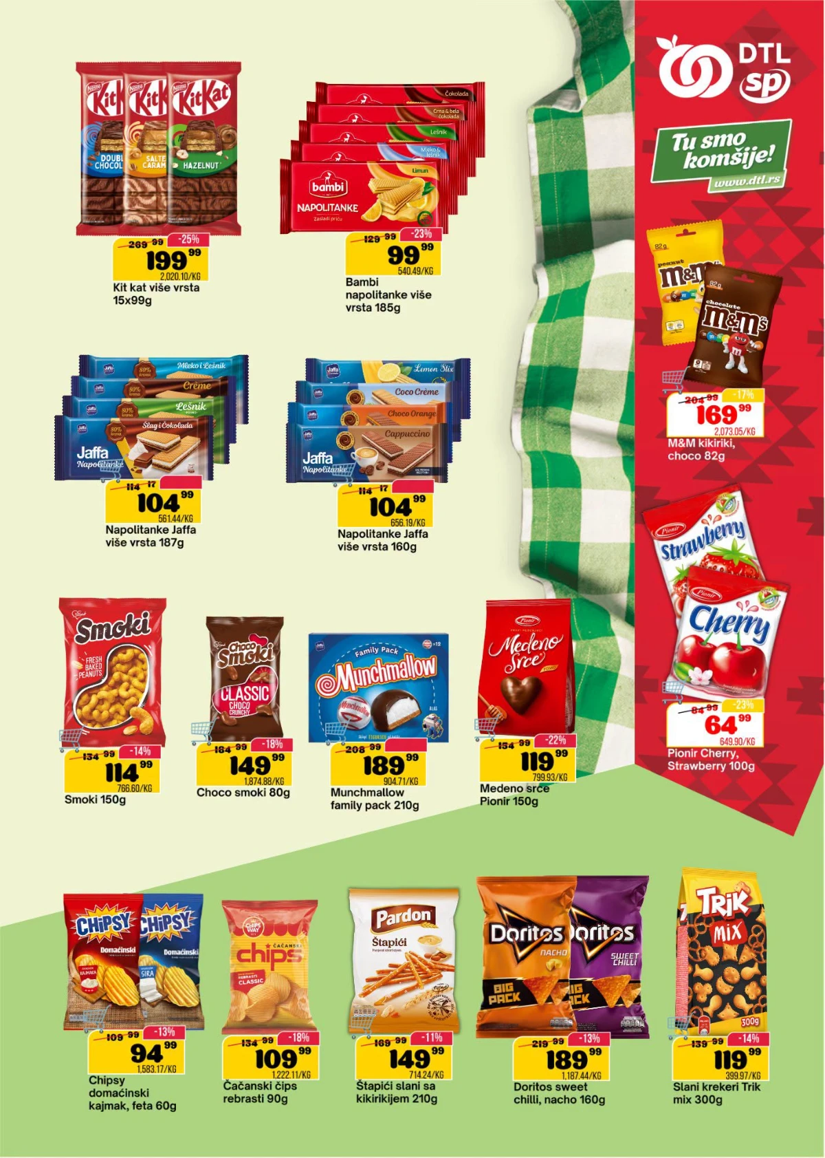 DTL SP Marketi katalog do 29.06.2026 sa akcijama na prehrambene proizvode i svakodnevnu kupovinu