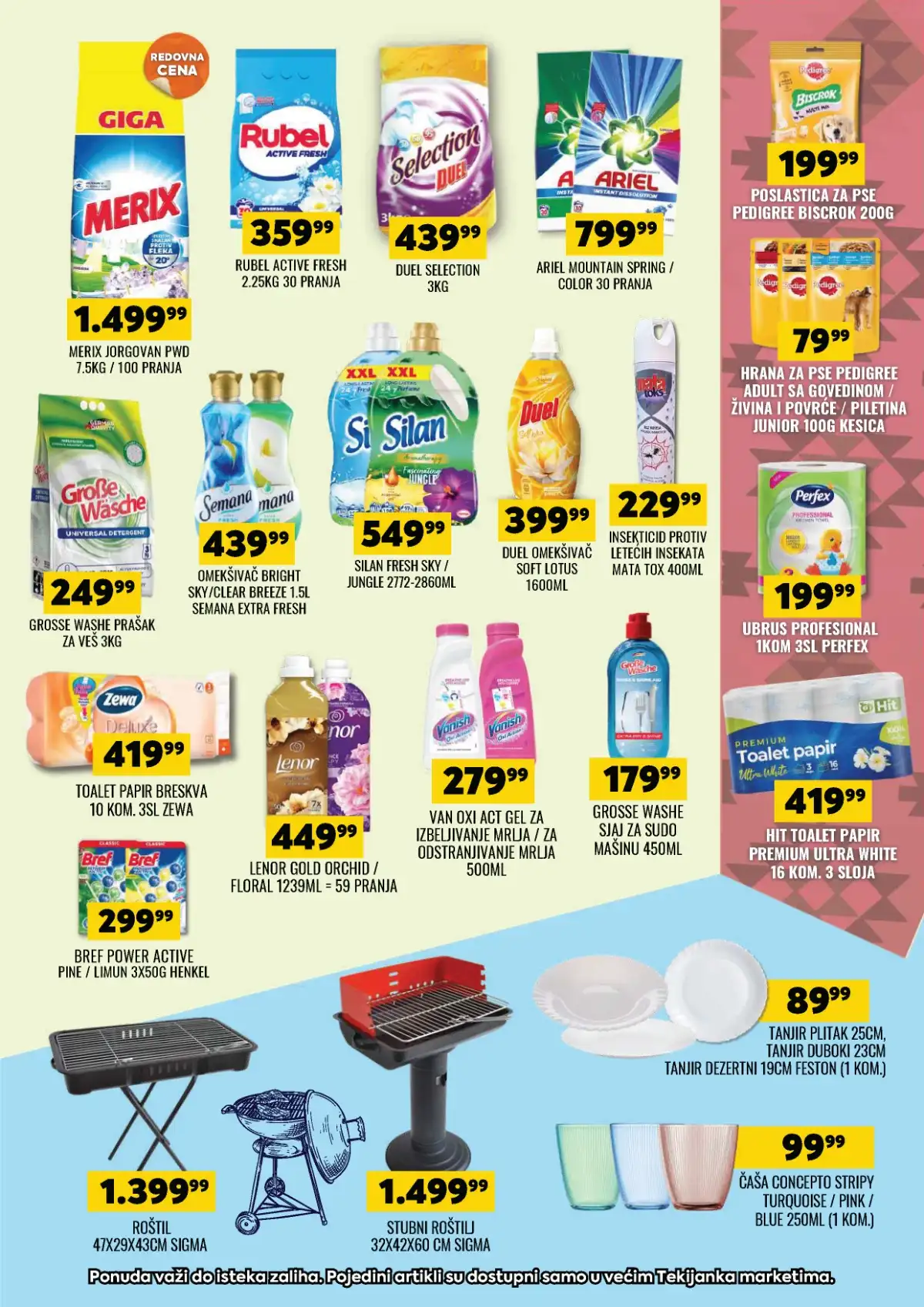 Tekijanka katalog akcija do 04. maja 2026 strana 15 kućne potrepštine i higijena Srbija