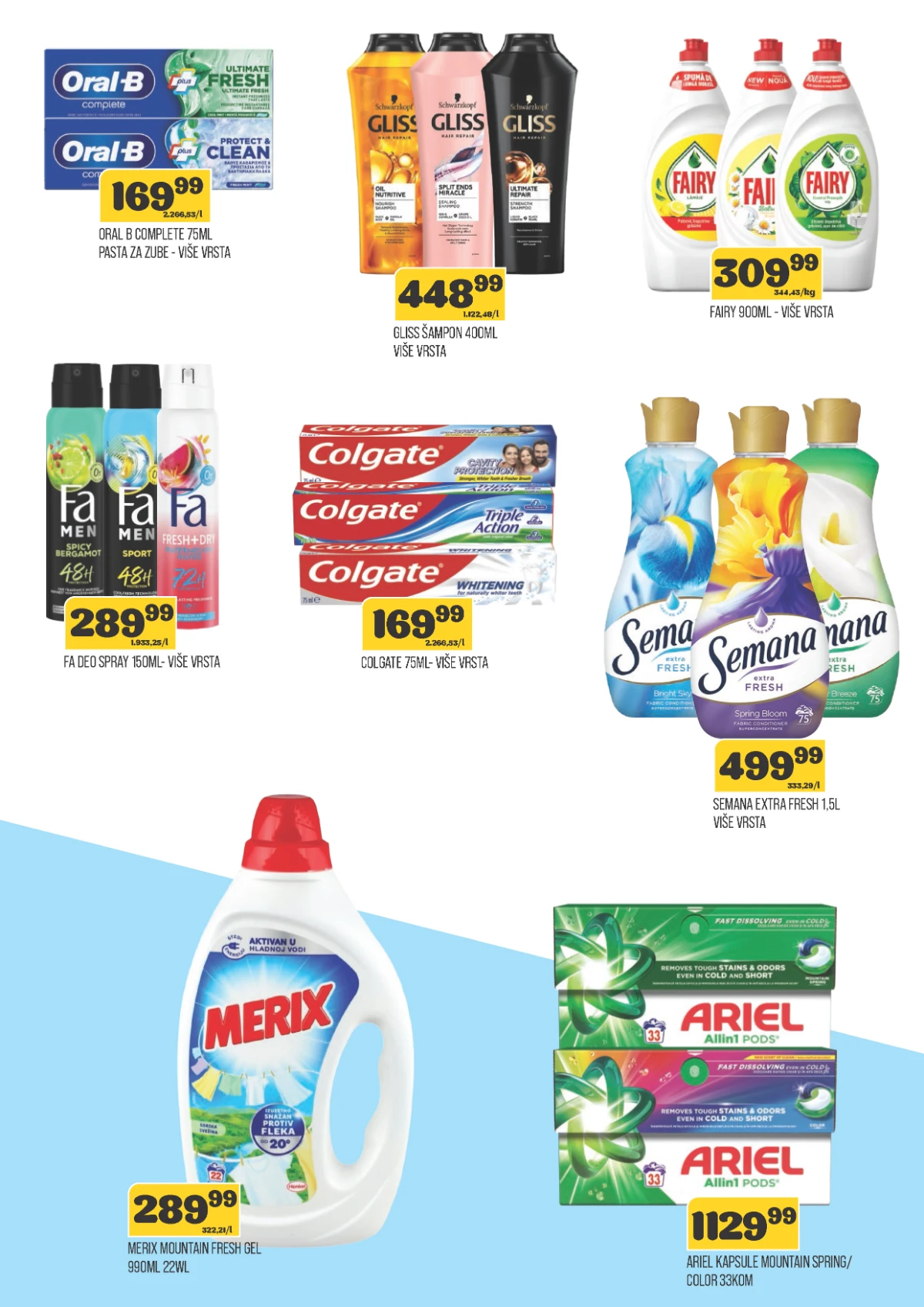 DTL Viva katalog strana 10 – deterdženti, sredstva za čišćenje i higijenu na sniženju