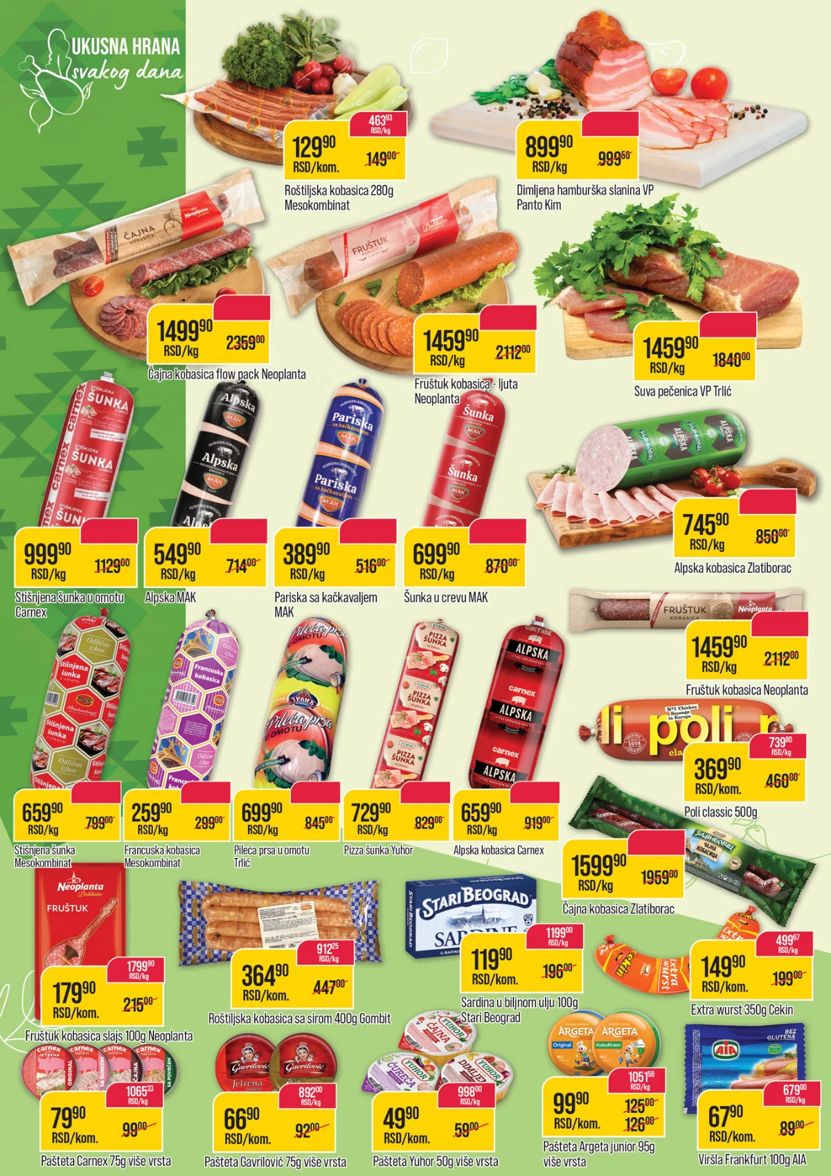 Zlatan Trag katalog strana 6 cokolade grickalice akcija