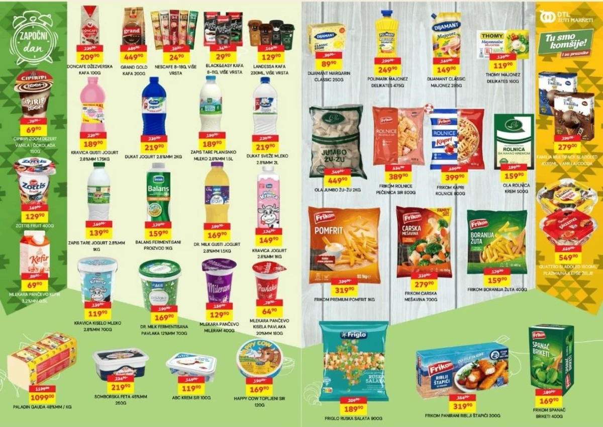 Žuti Market nova akcija i katalog sniženja do 18. maja 2026 – Strana  3 - prehrana po sniženim cenama u Srbiji