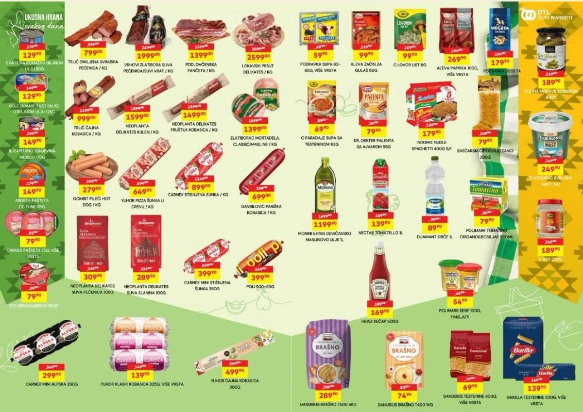 Žuti Market nova akcija i katalog sniženja do 18. maja 2026 – Strana  4 - prehrana po sniženim cenama u Srbiji