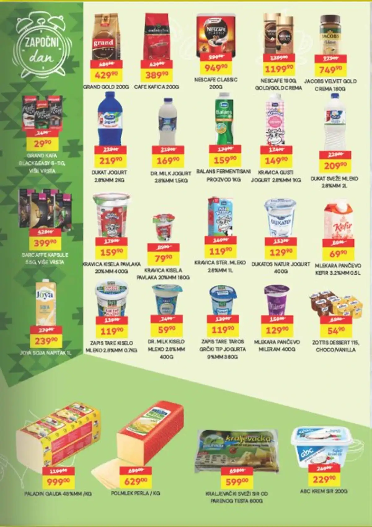 Žuti Market katalog sniženja do 20. aprila 2026 – kompletna akcijska ponuda - Strana 4 Žuti Market nova akcija i katalog sniženja do 20. aprila 2026 – Strana 4 - prehrana po sniženim cenama u Srbiji