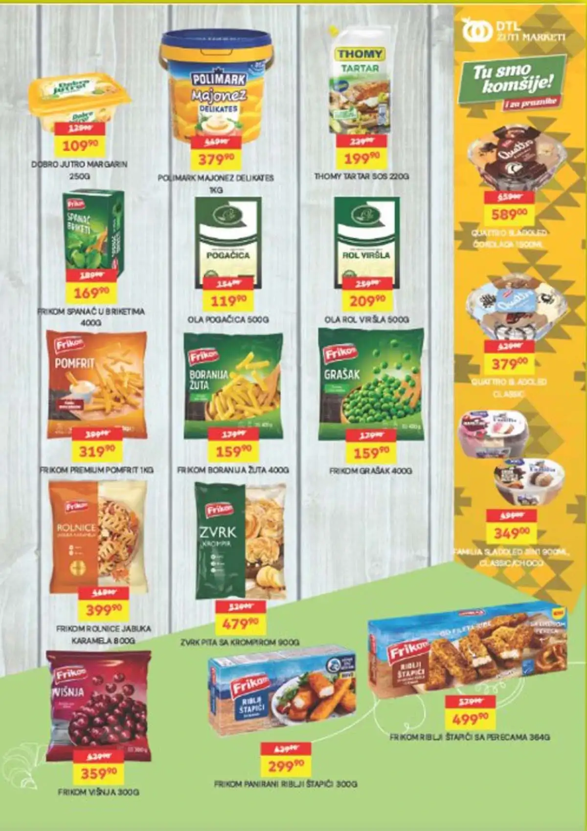 Žuti Market katalog sniženja do 20. aprila 2026 – kompletna akcijska ponuda - Strana 5 Žuti Market nova akcija i katalog sniženja do 20. aprila 2026 – Strana 5 - prehrana po sniženim cenama u Srbiji