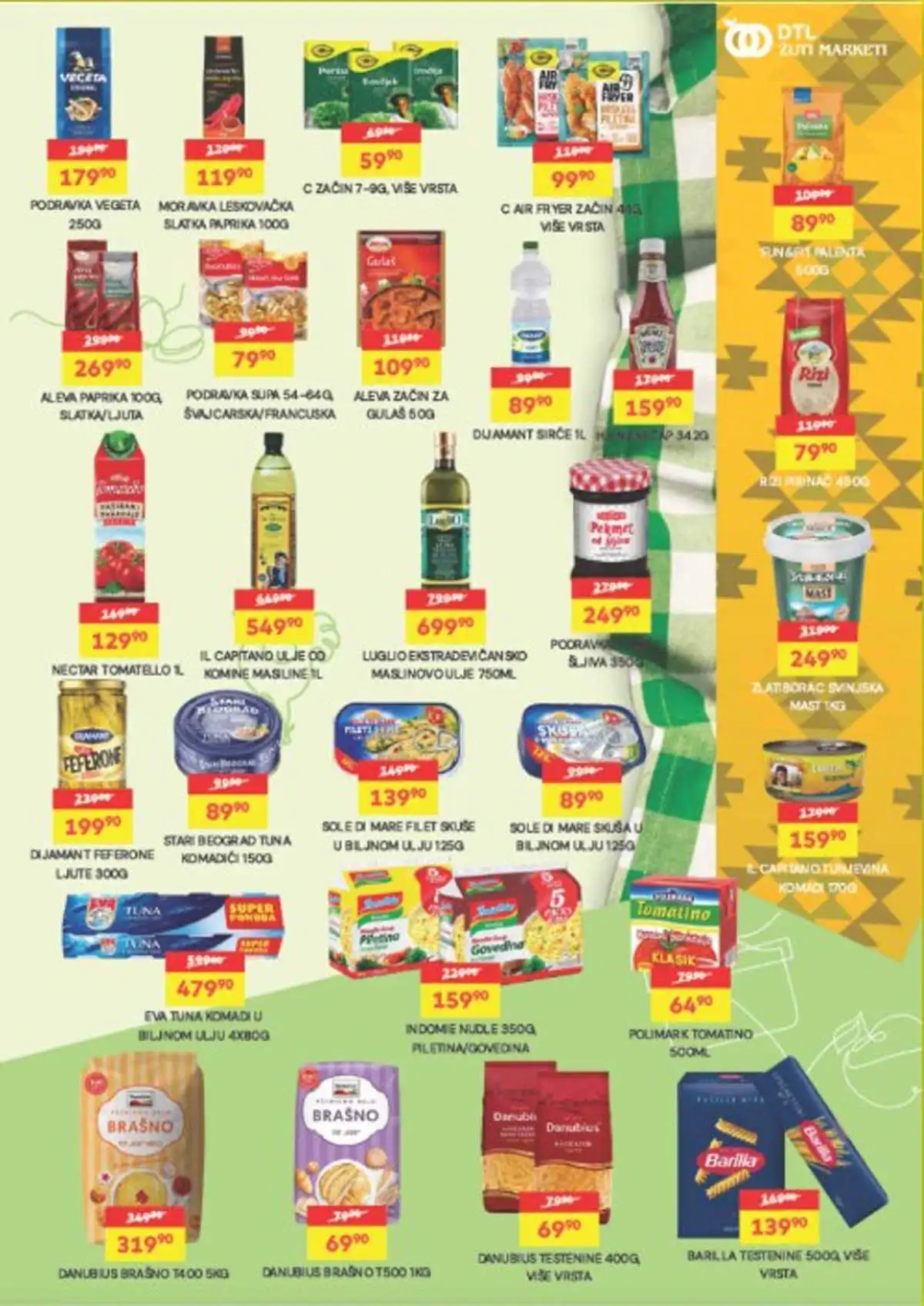 Žuti Market katalog sniženja do 20. aprila 2026 – kompletna akcijska ponuda - Strana 7 Žuti Market nova akcija i katalog sniženja do 20. aprila 2026 – Strana 7 - prehrana po sniženim cenama u Srbiji