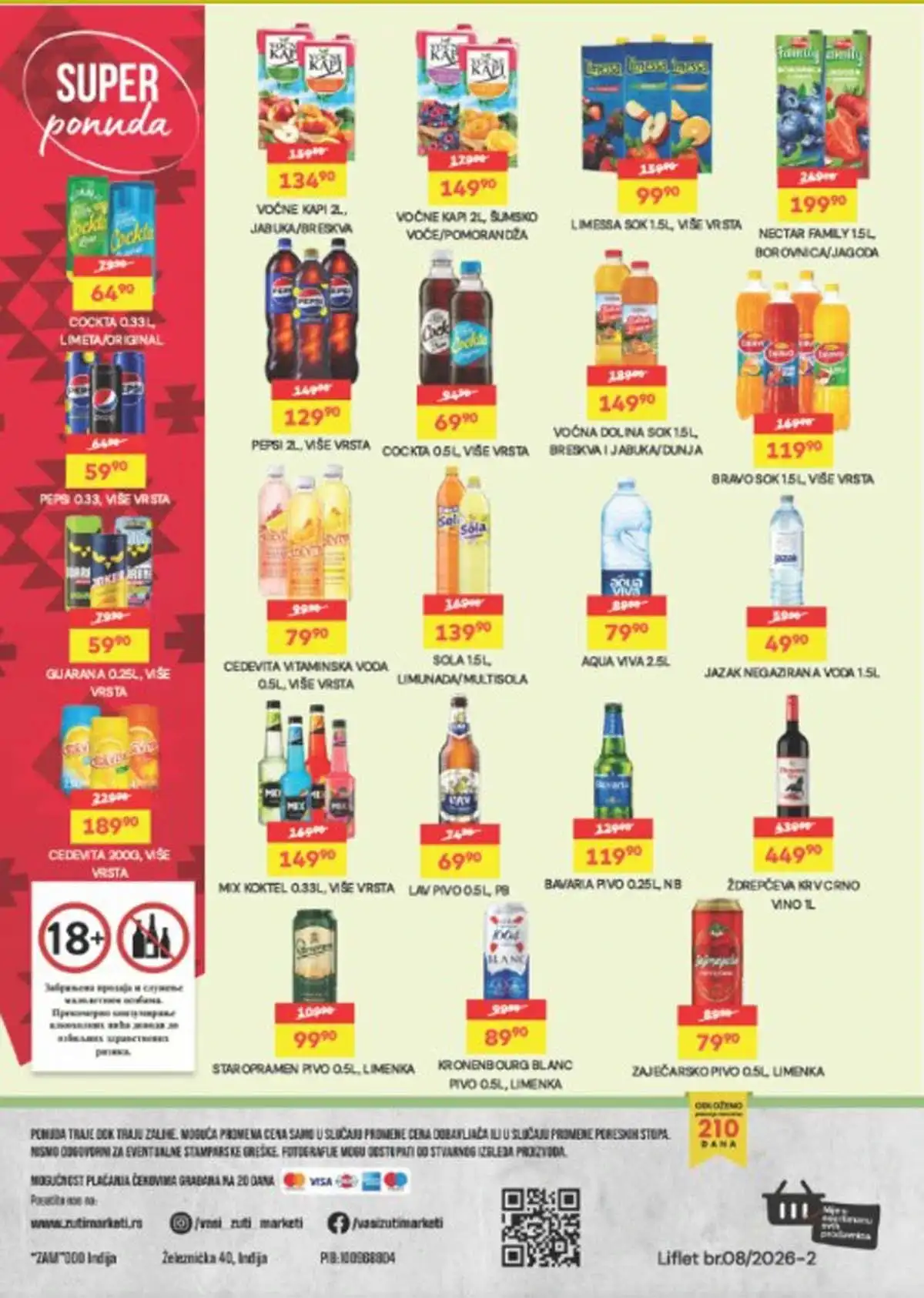 Žuti Market katalog sniženja do 20. aprila 2026 – kompletna akcijska ponuda - Strana 12 Žuti Market nova akcija i katalog sniženja do 20. aprila 2026 – Strana 12 - prehrana po sniženim cenama u Srbiji