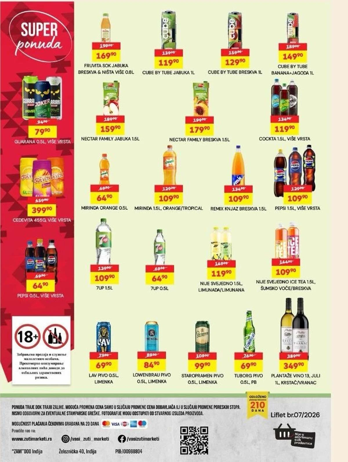 Žuti Market nova akcija i katalog sniženja do 06. aprila 2026 – Strana  7 - prehrana po sniženim cenama u Srbiji