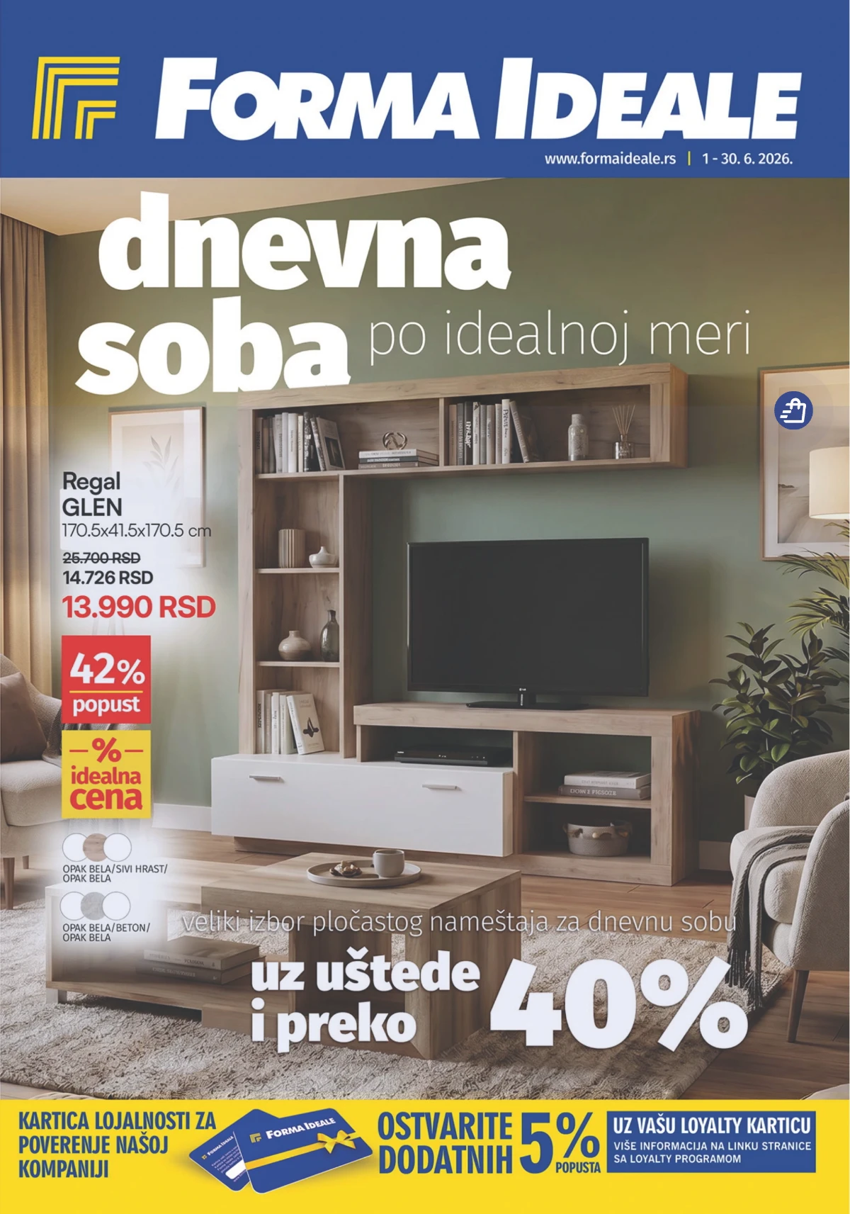 Forma Ideale dnevna soba po idealnoj meri – popusti do 52% do 30.06.2026