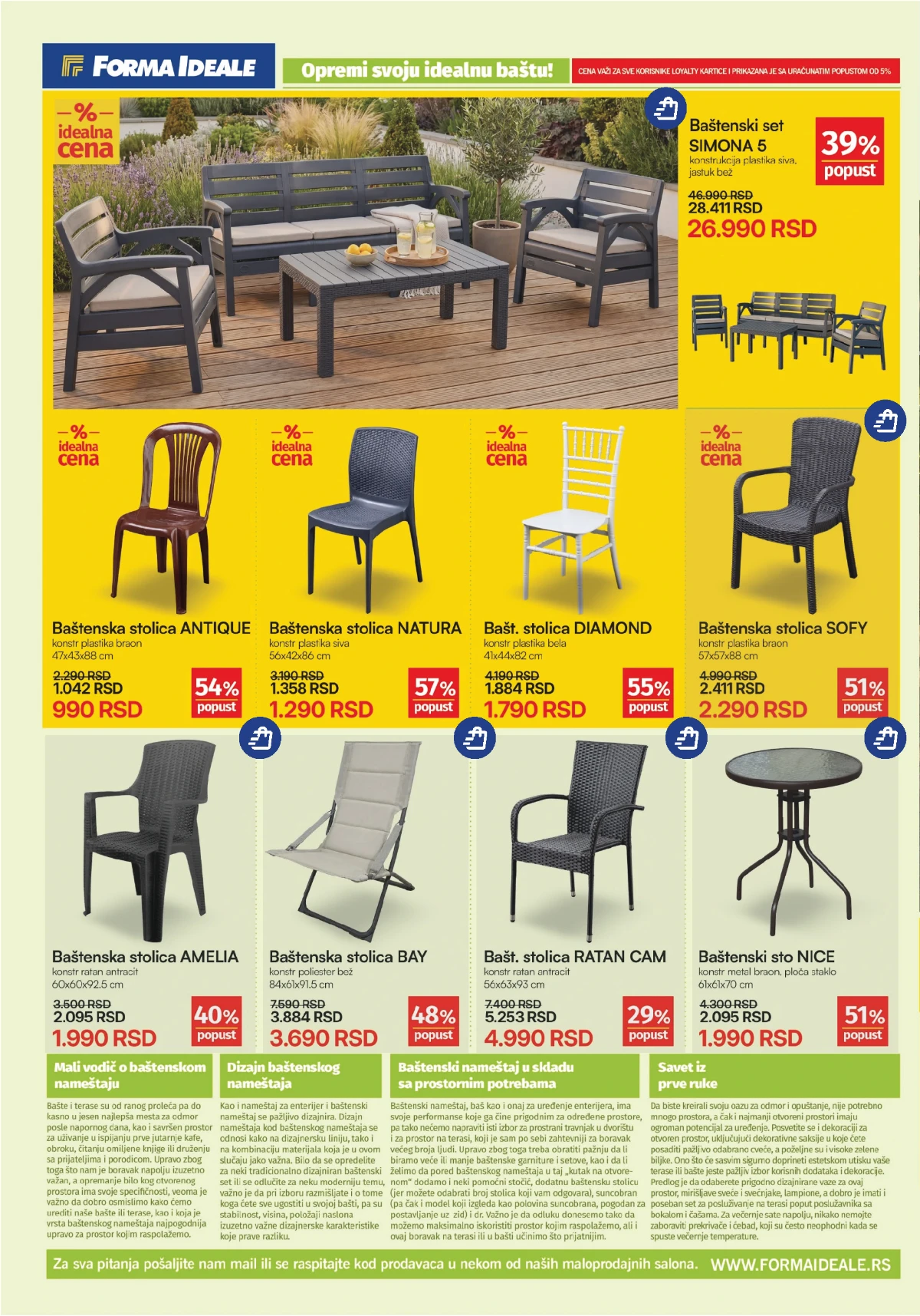 Forma Ideale katalog strana 4 bastenski namestaj akcija