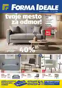 Forma Ideale tapacirani nameštaj akcija do 02.05.2026 katalog tvoje mesto za odmor