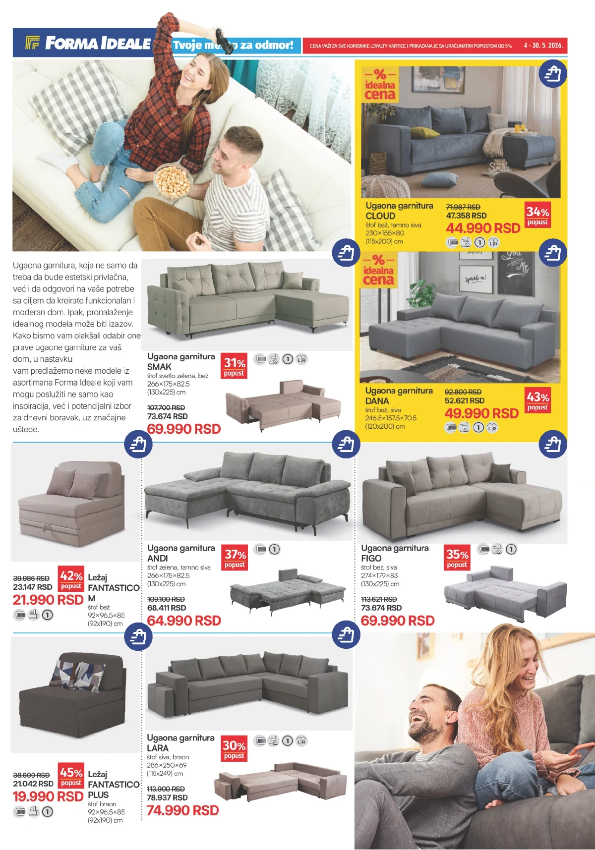 Forma Ideale katalog strana 3 ugaone garniture akcija