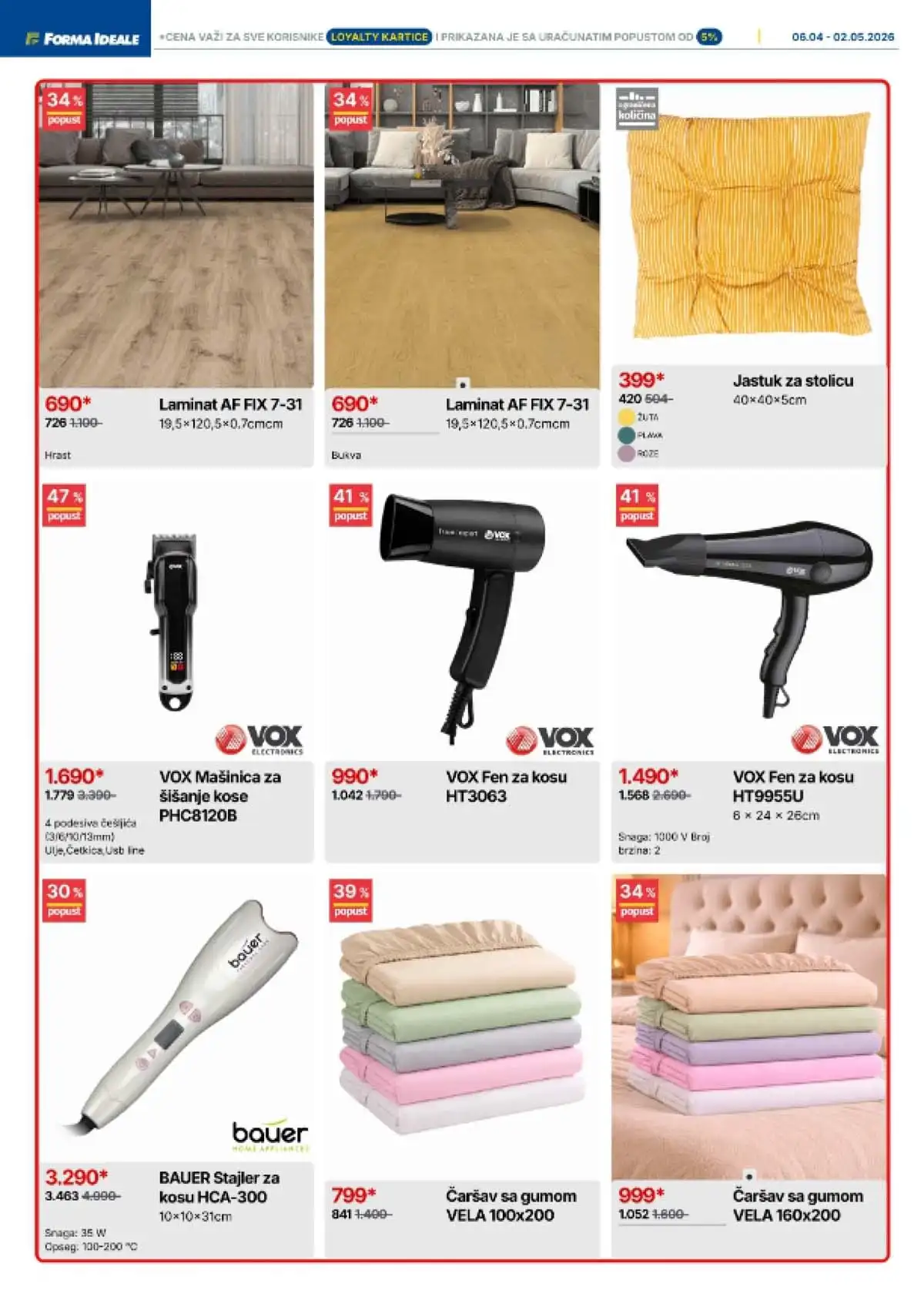 Forma Ideale katalog nameštaja – kuhinje i kuhinjski elementi na akciji do 02. maja 2026.