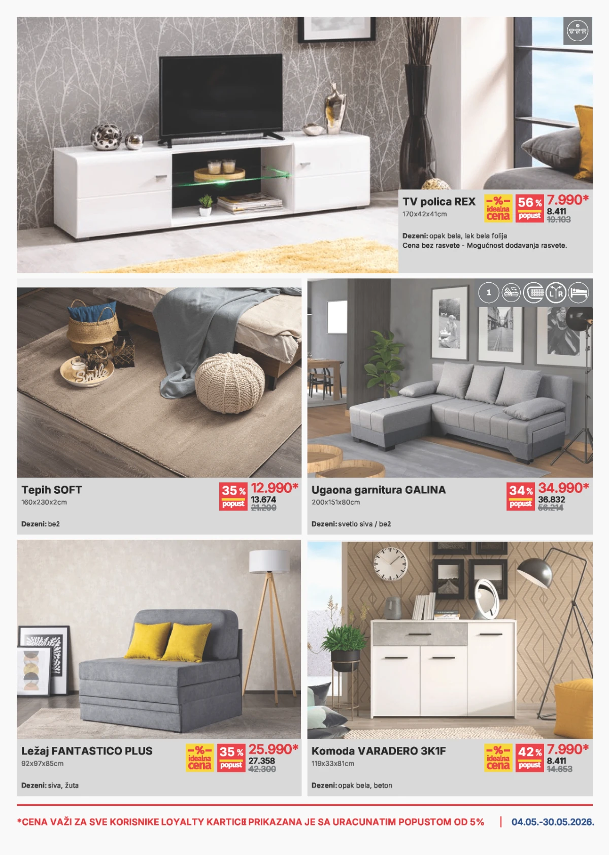Forma Ideale katalog strana 5 – TV police, tepisi, ugaone garniture i komode