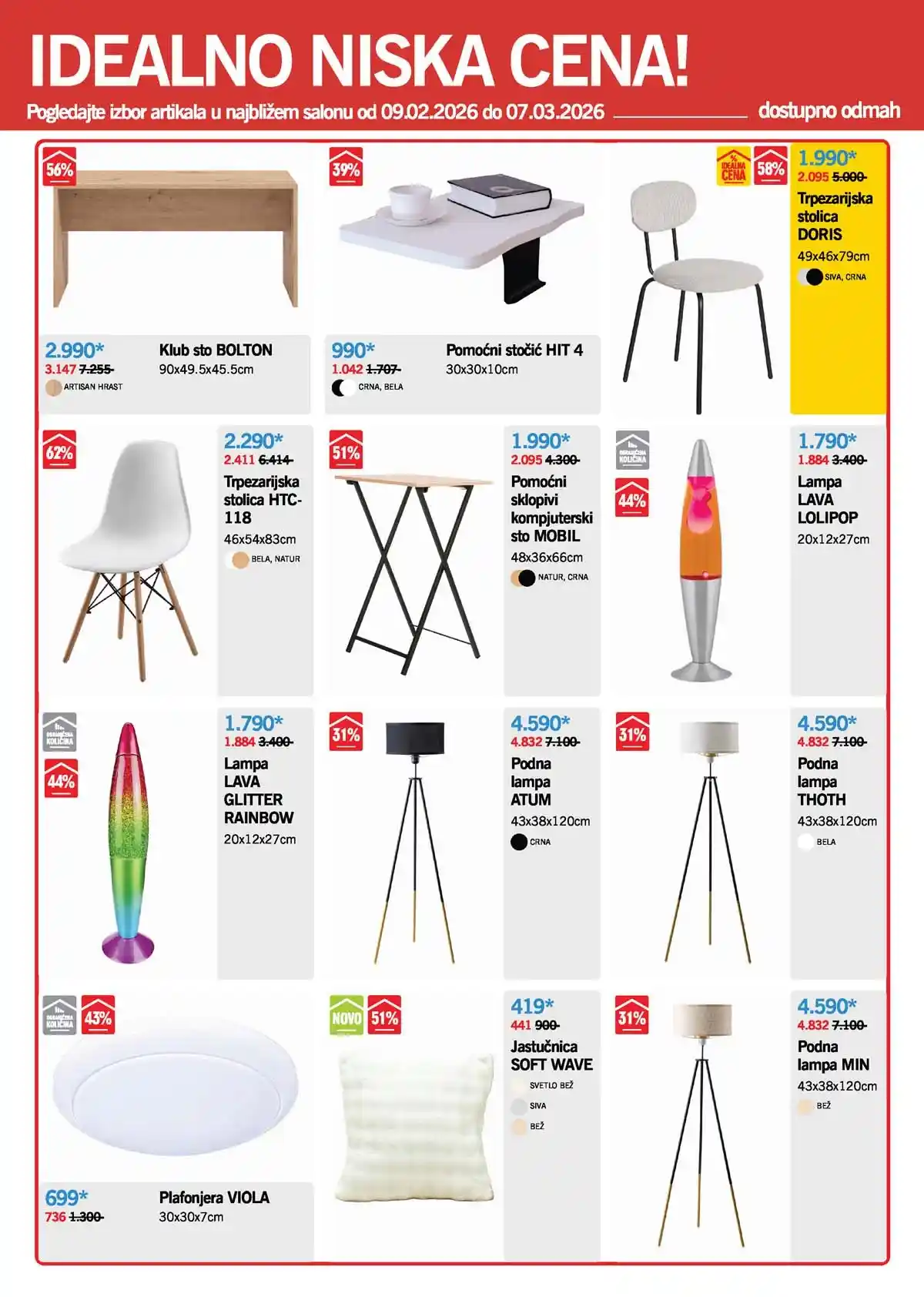 Forma Ideale katalog nameštaja – spavaće sobe na akciji do 7. marta 2026.