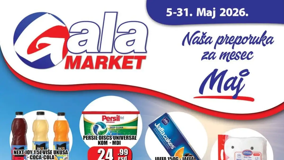 Gala Market katalog maj 2026 akcija i sniženja prehrane i kućne hemije