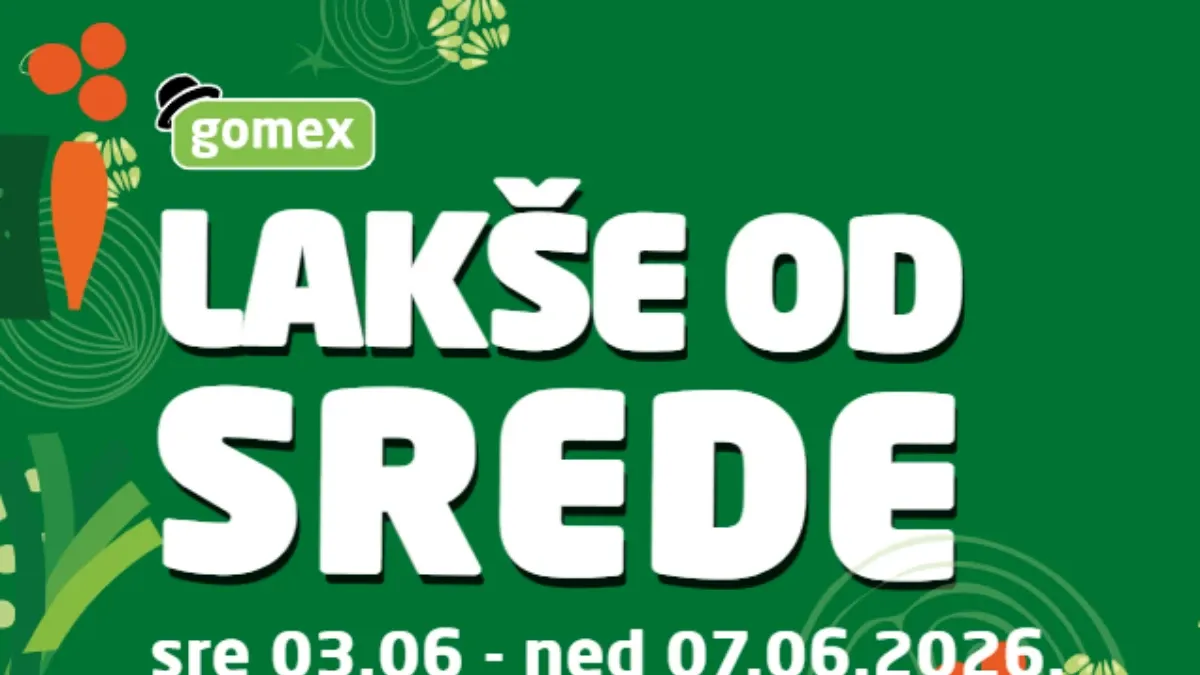 Gomex Lakše od srede akcija od 03. do 07. juna 2026