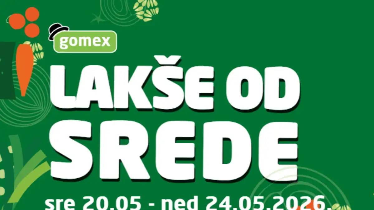 Gomex Lakše od srede katalog do 24. maja 2026 – meso, kafa, pivo i prehrana na akciji u Srbiji