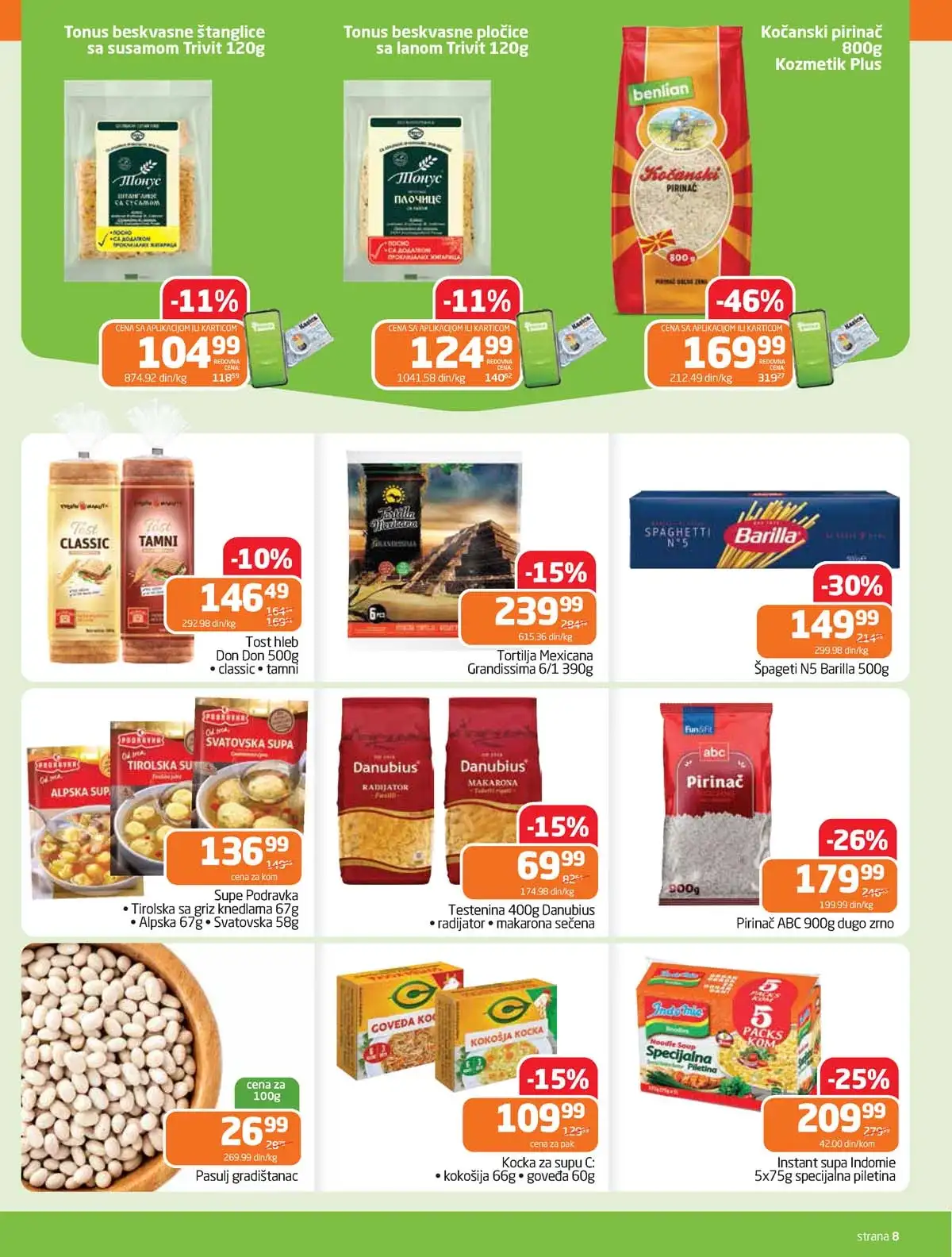 Gomex katalog Lakše iz našeg šešira strana 8 – akcija do 28. aprila 2026 Gomex akcija Lakše iz našeg šešira katalog strana 8 sniženja do 28. aprila 2026
