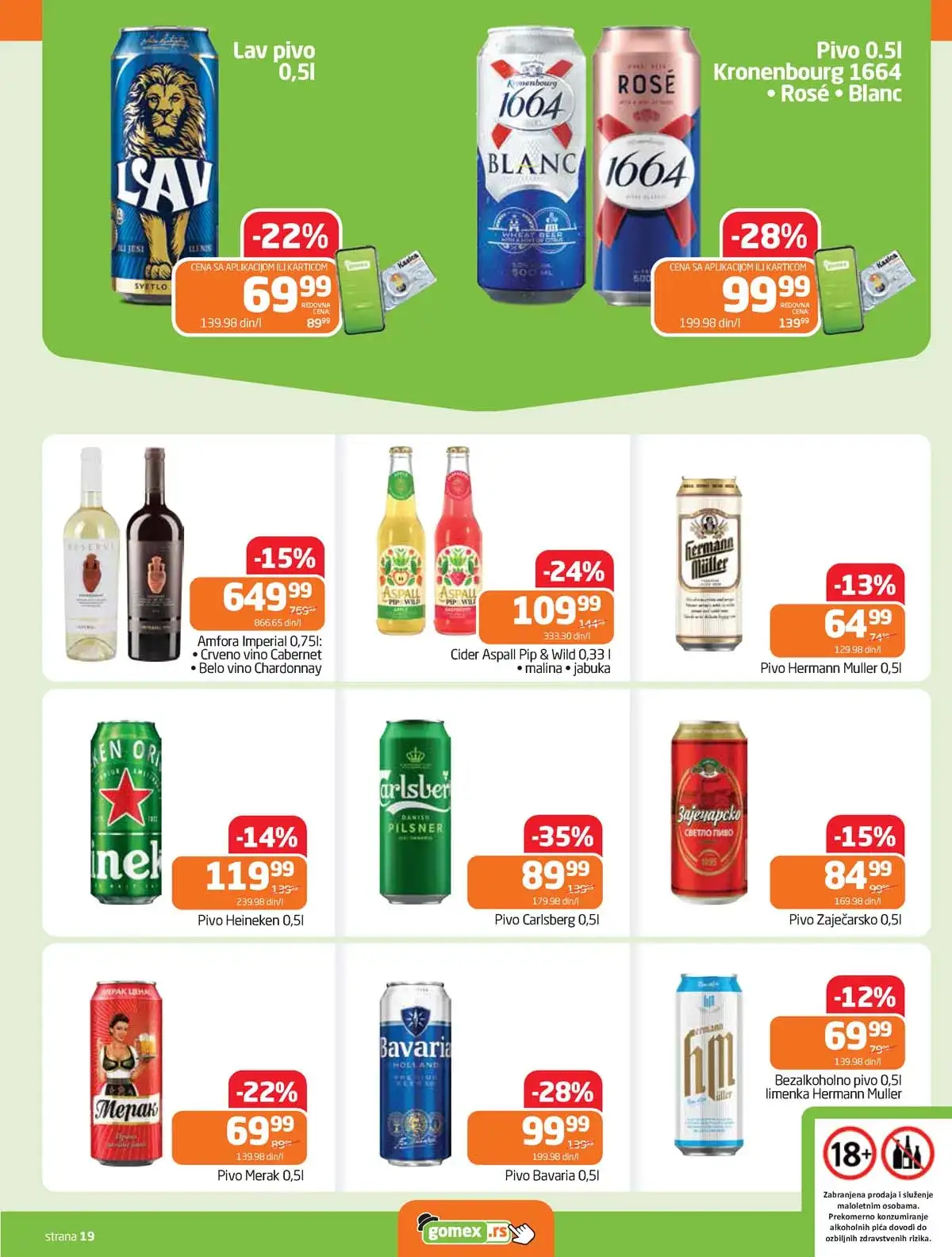 Gomex katalog Lakše iz našeg šešira strana 19 – akcija do 28. aprila 2026 Gomex akcija Lakše iz našeg šešira katalog strana 19 sniženja do 28. aprila 2026