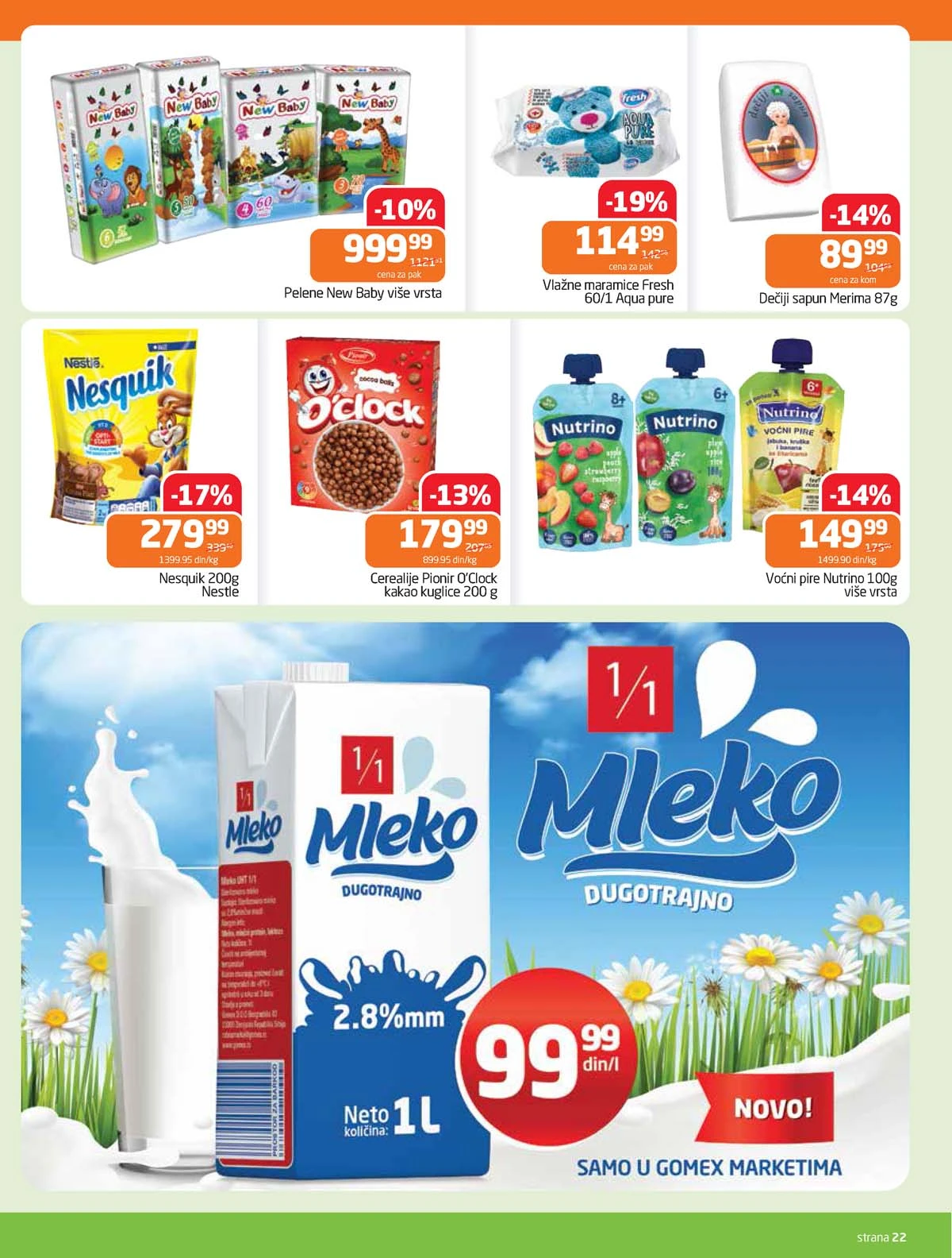 Gomex katalog Lakše iz našeg šešira strana 22 – akcija do 28. aprila 2026 Gomex akcija Lakše iz našeg šešira katalog strana 22 sniženja do 28. aprila 2026