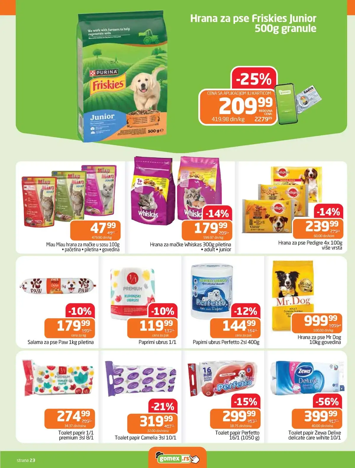 Gomex katalog Lakše iz našeg šešira strana 23 – akcija do 28. aprila 2026 Gomex akcija Lakše iz našeg šešira katalog strana 23 sniženja do 28. aprila 2026