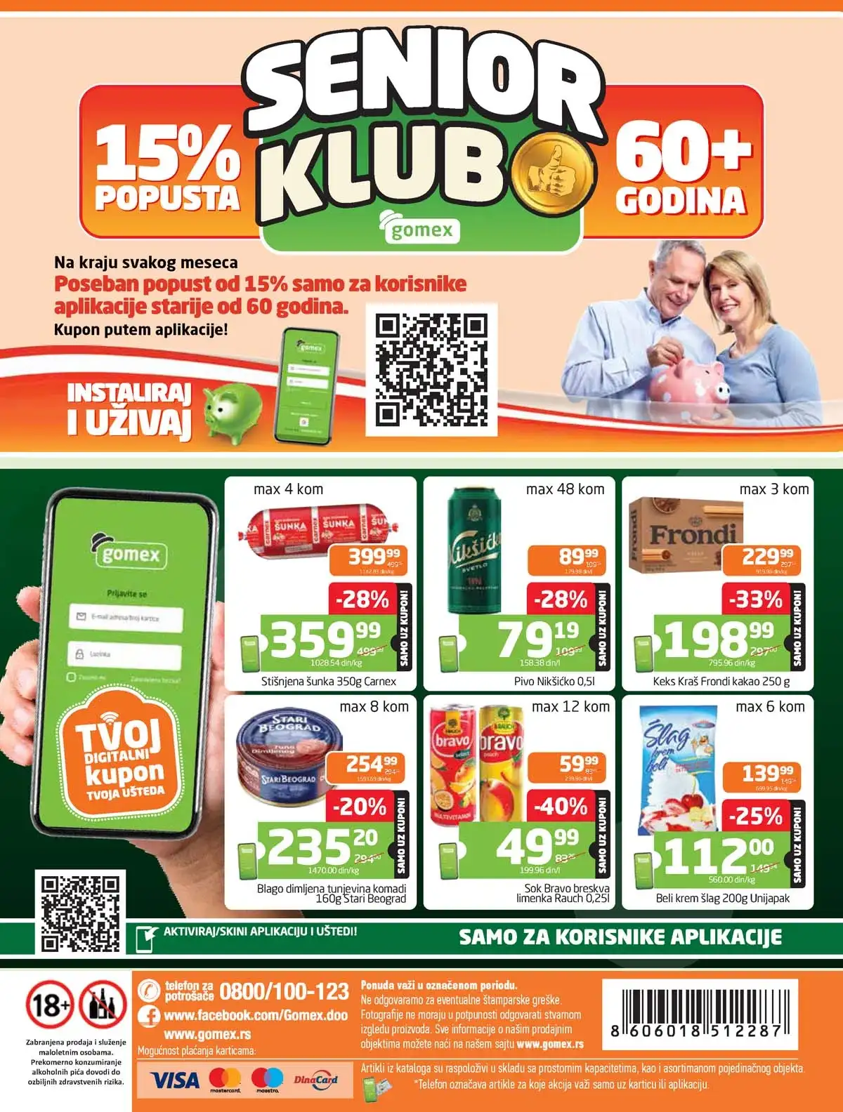 Gomex katalog Lakše iz našeg šešira strana 28 – akcija do 28. aprila 2026 Gomex akcija Lakše iz našeg šešira katalog strana 28 sniženja do 28. aprila 2026