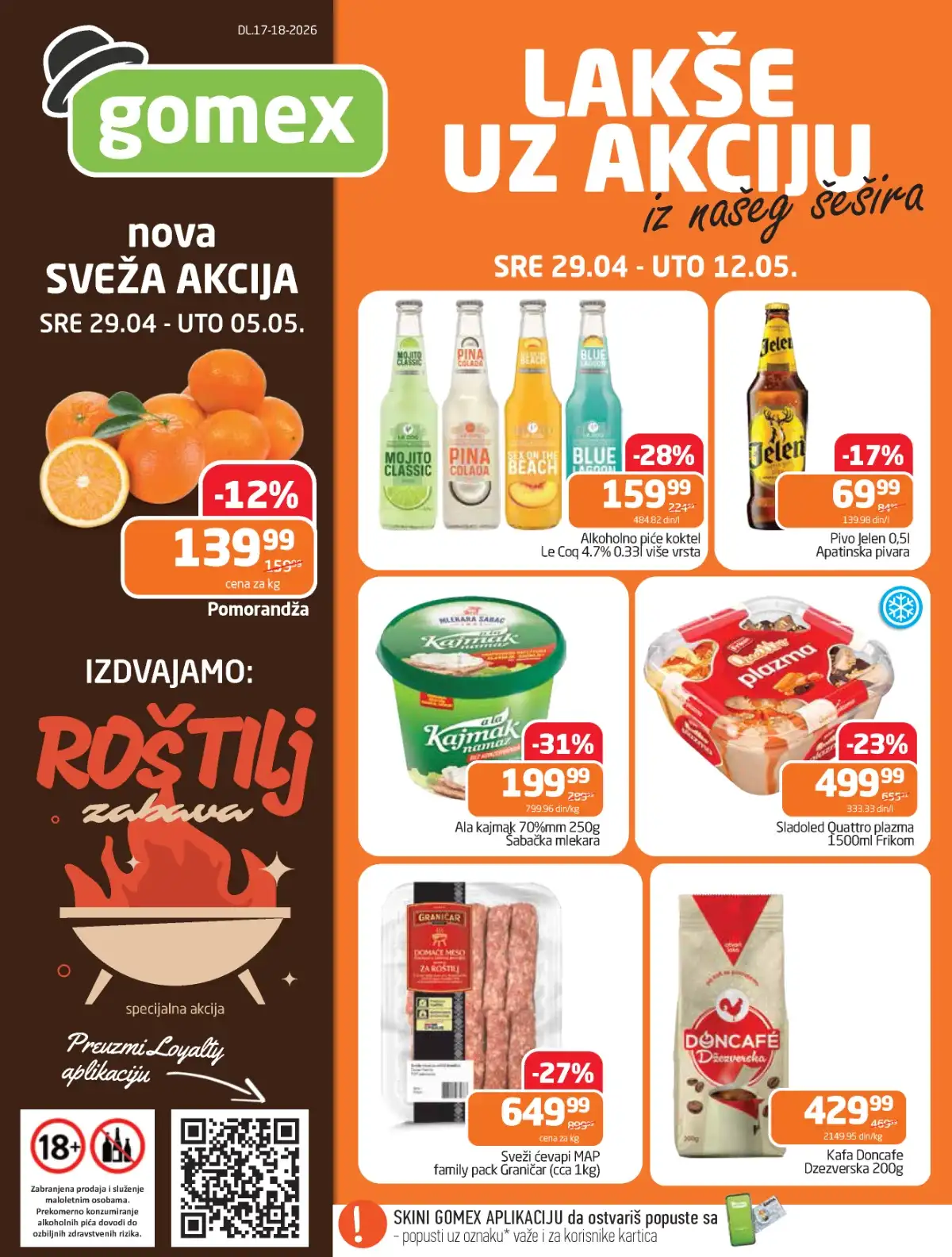 Gomex katalog Lakše iz našeg šešira strana 1 – akcija do 05. maja 2026 Gomex akcija Lakše iz našeg šešira katalog strana 1 sniženja do 05. maja 2026