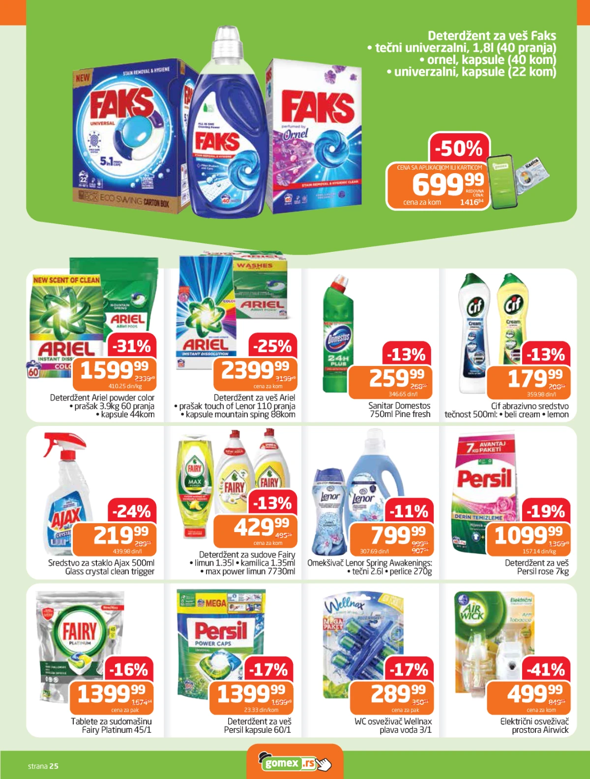 Gomex katalog Lakše iz našeg šešira strana 25 – akcija do 05. maja 2026 Gomex akcija Lakše iz našeg šešira katalog strana 25 sniženja do 05. maja 2026