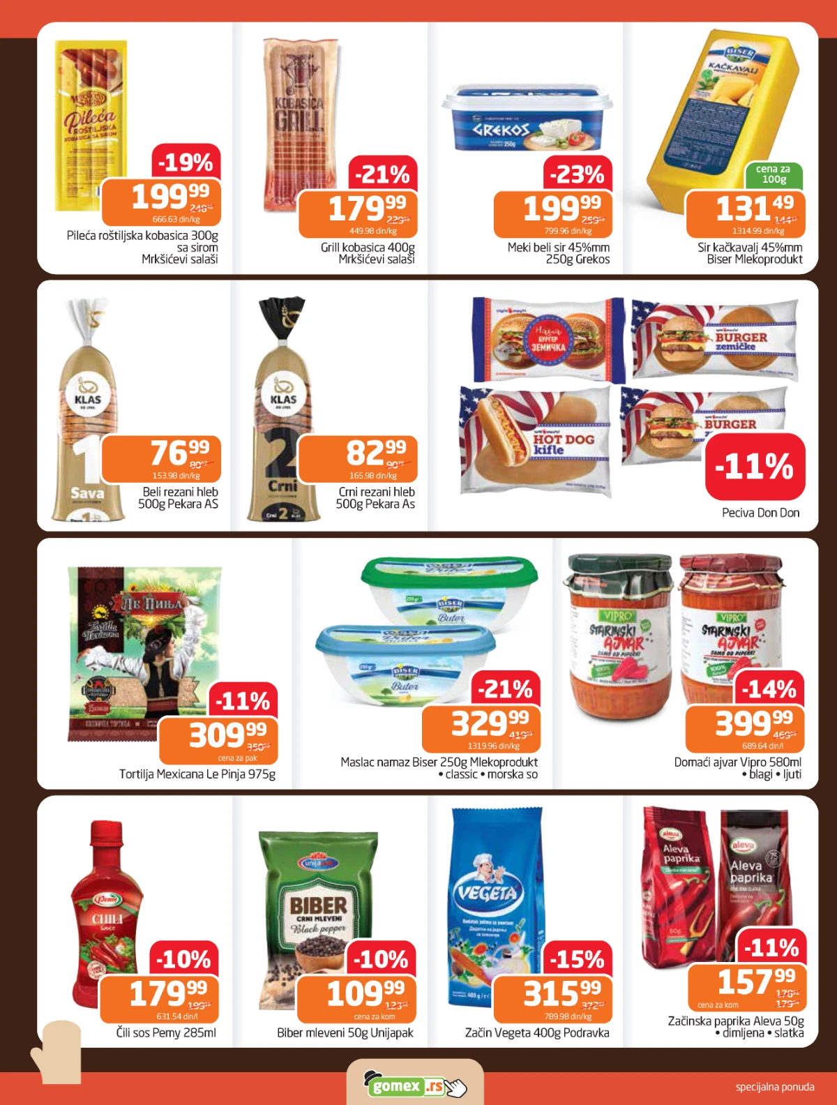 Gomex katalog Lakše iz našeg šešira strana 29 – akcija do 05. maja 2026 Gomex akcija Lakše iz našeg šešira katalog strana 29 sniženja do 05. maja 2026