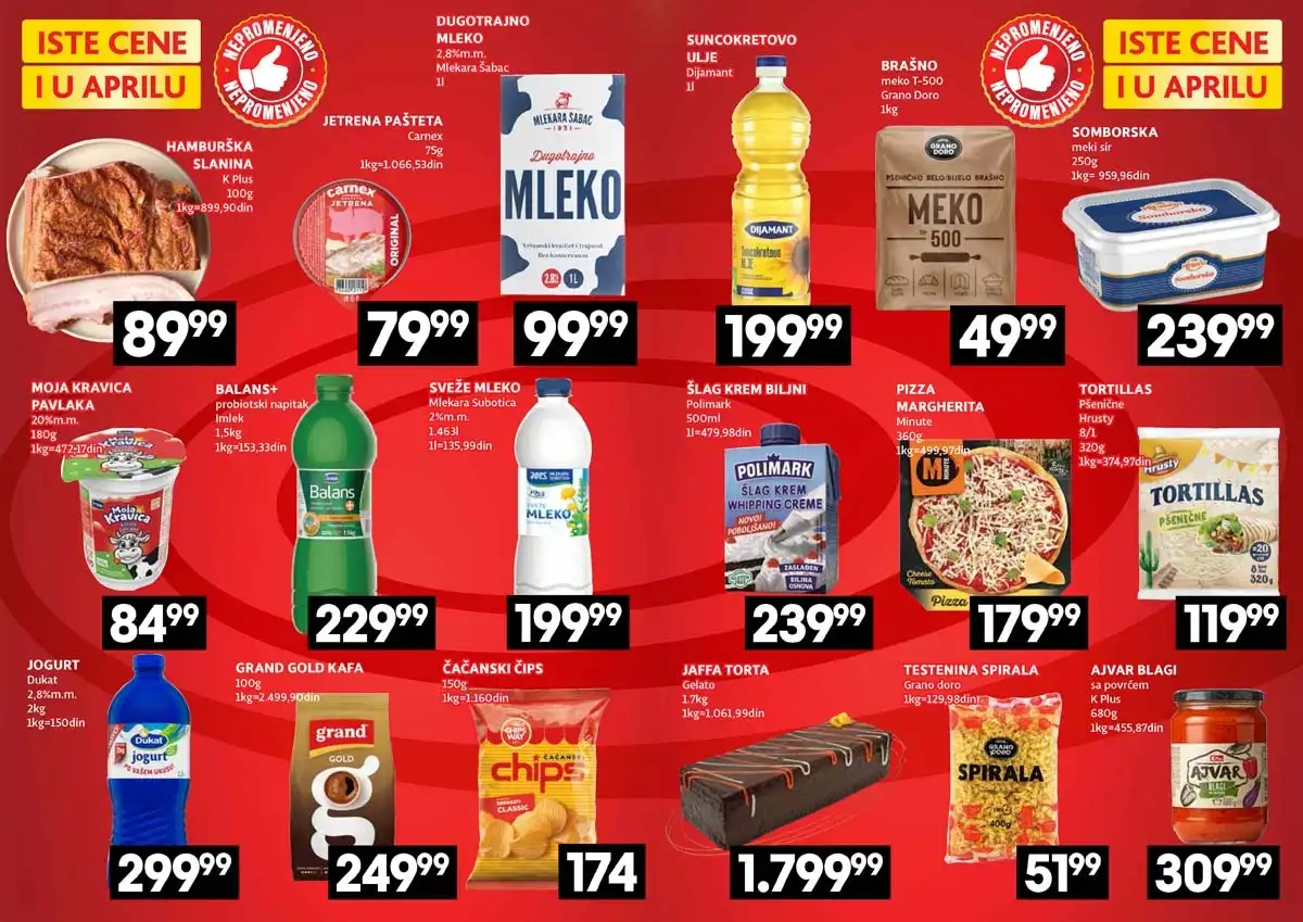 IDEA akcija Iste cene i u aprilu katalog sniženja proizvoda do 08. aprila 2026 strana 2