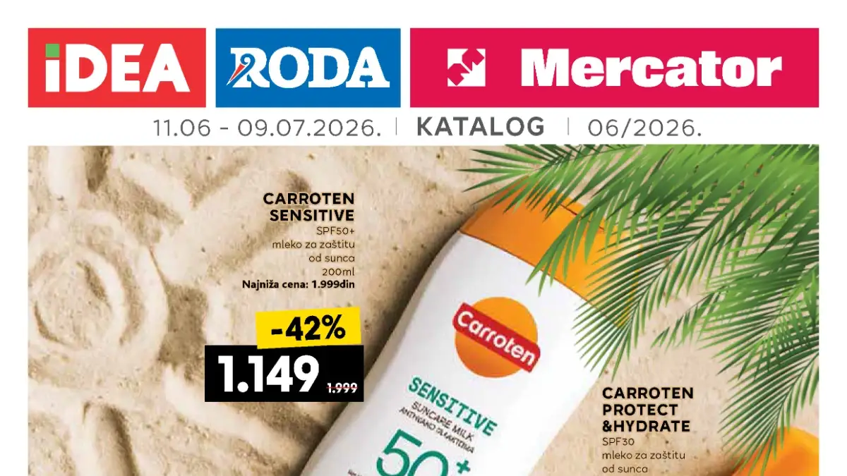 IDEA, Roda i Mercator neprehrana katalog do 54% popusta
