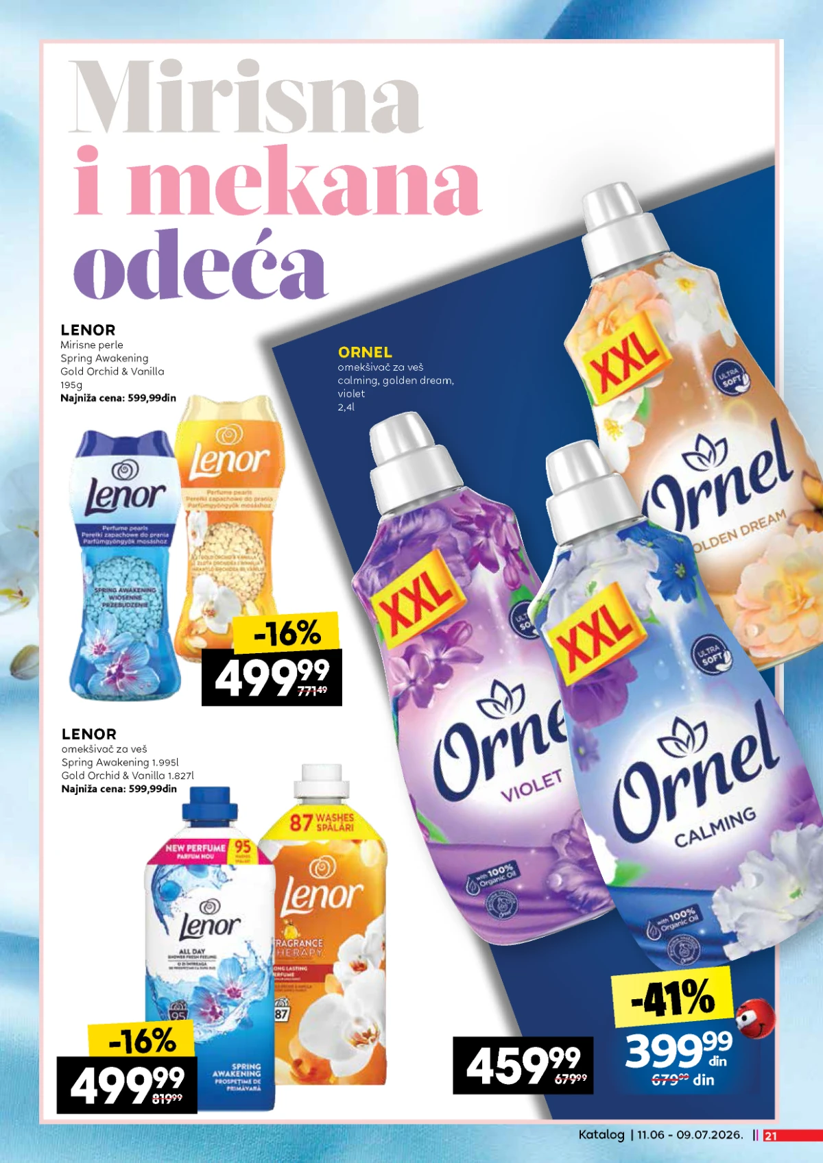 Deterdženti, omekšivači i sredstva za pranje veša na akciji