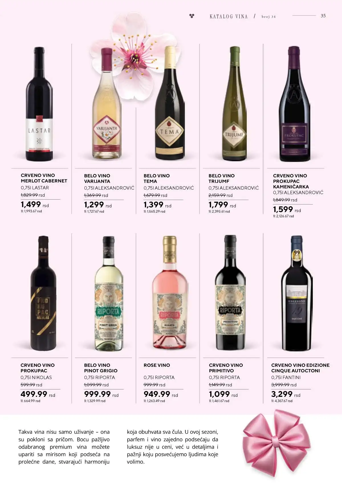 IDEA, Roda i Mercator katalog vina sniženja strana 35 Srbija