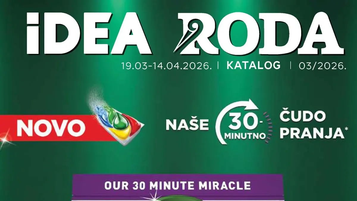 Idea i Roda Akcija neprehrane sniženja – akcija do 14. aprila 2026 Srbija