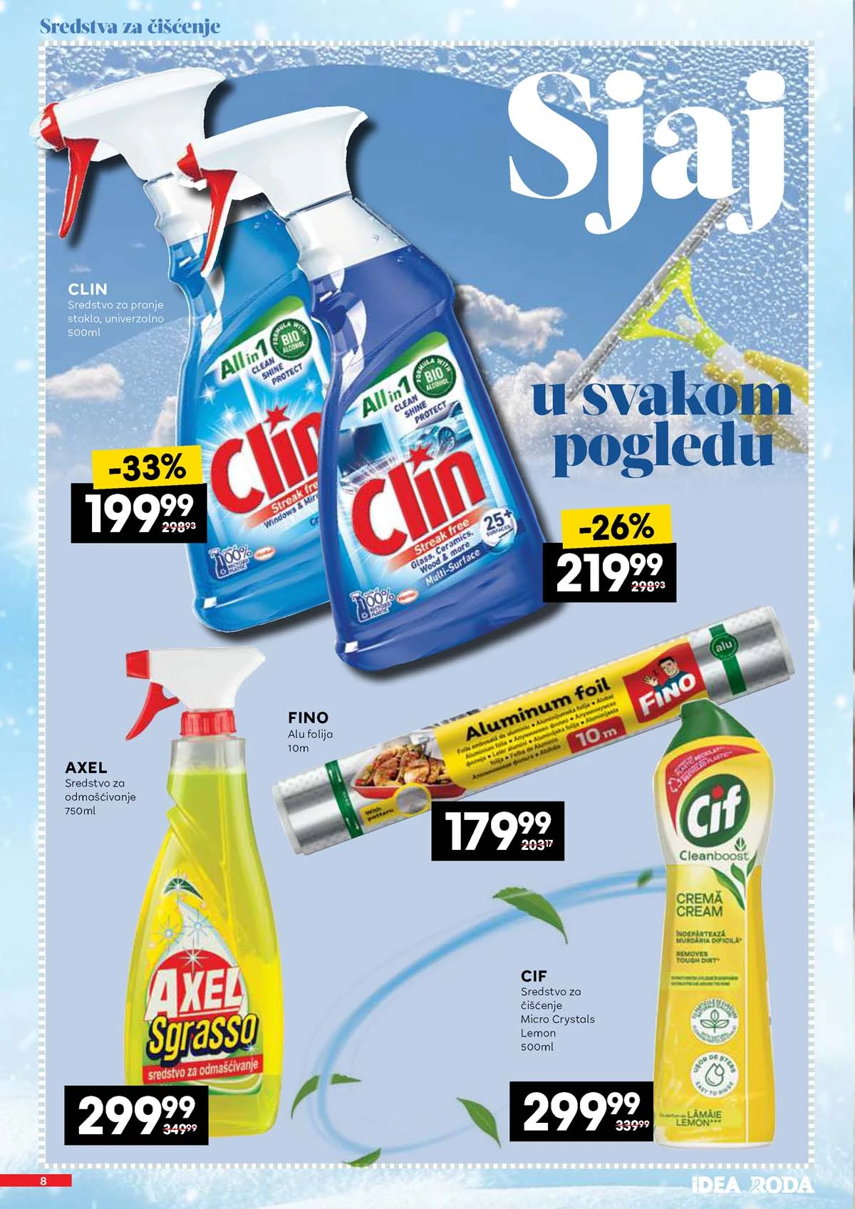 IDEA RODA katalog neprehrana sniženja do 50 posto strana 8 IDEA RODA akcija neprehrana sniženja do 50 posto proizvodi za domaćinstvo Srbija strana 8