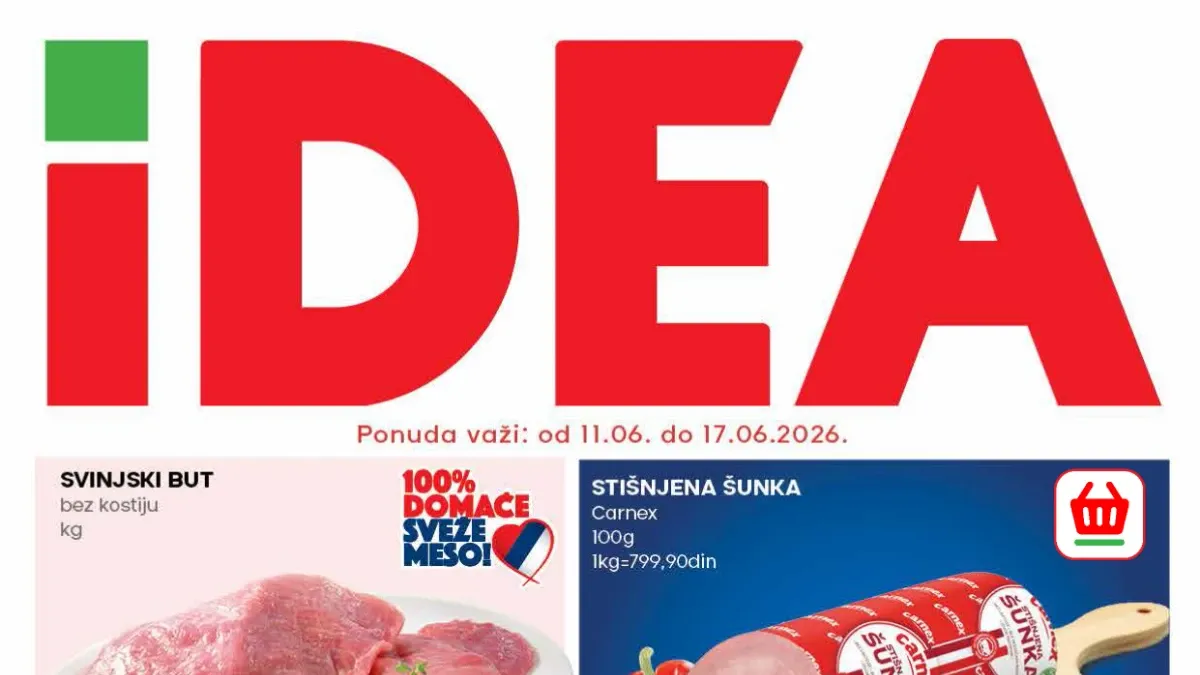 IDEA akcija do 36% popusta – cene već od 32,99 RSD do 17.06.2026