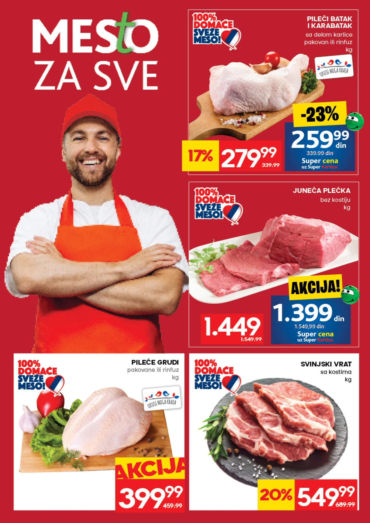 IDEA akcija strana 4 – pileći batak, juneća plećka i svinjski vrat