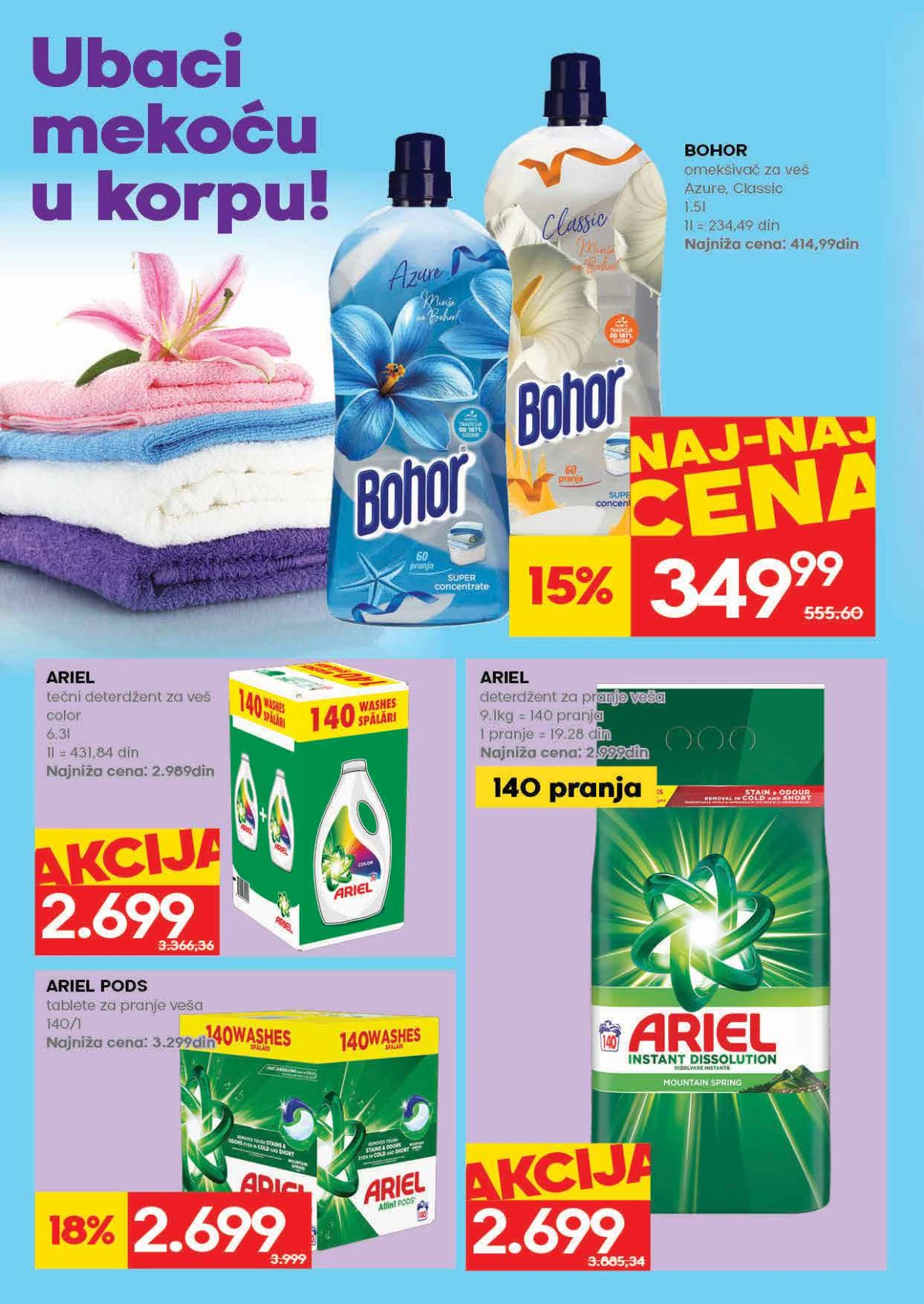Licna higijena IDEA akcija Proizvodi za licnu higijenu na akciji