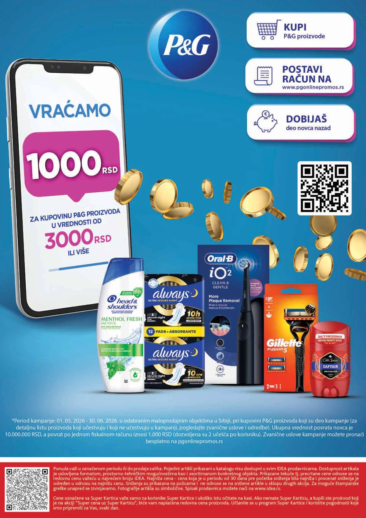 P&G promocija IDEA katalog PG promocija i povrat novca IDEA akcija