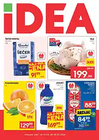 IDEA nedeljna akcija i katalog sniženja do 18. februara 2026 Srbija