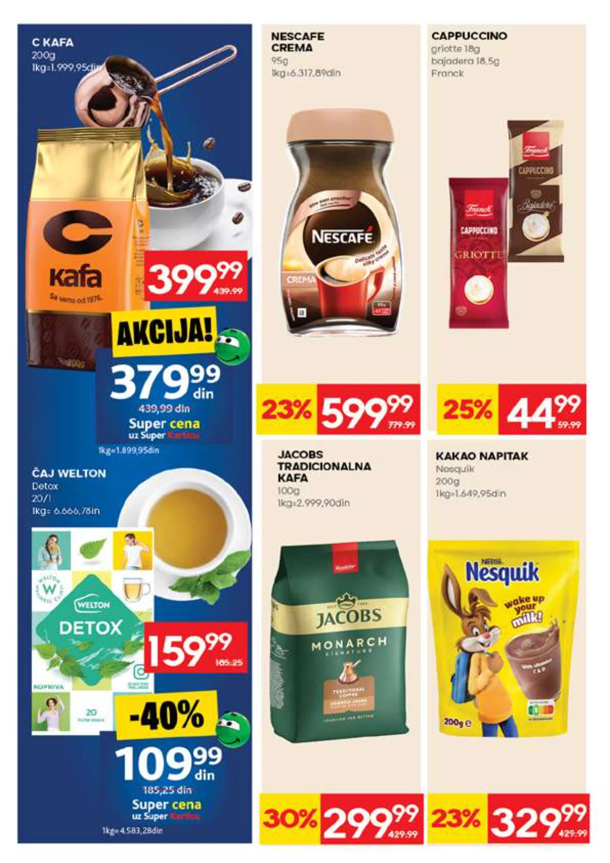 IDEA katalog strana 14 – C kafa, Jacobs i Nescafe na sniženju