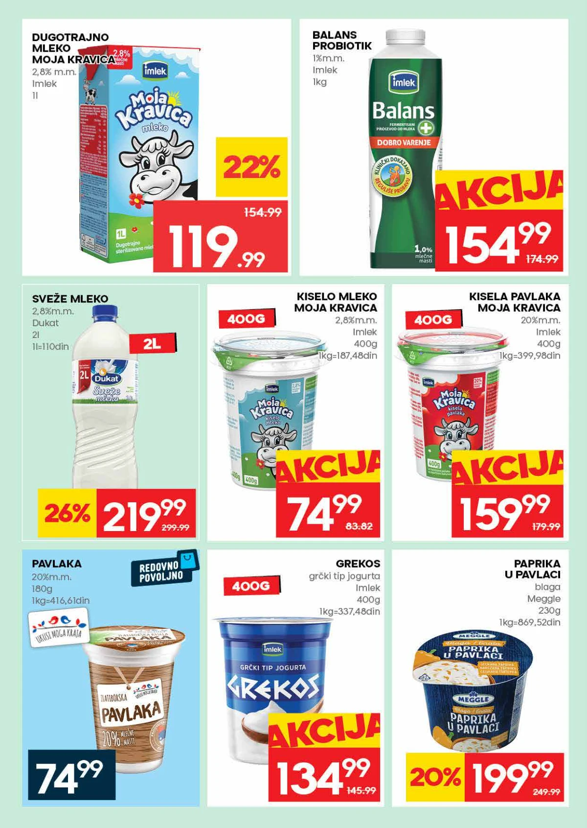 IDEA akcija do 06. maja 2026 strana 12 meso i mlečni proizvodi Srbija