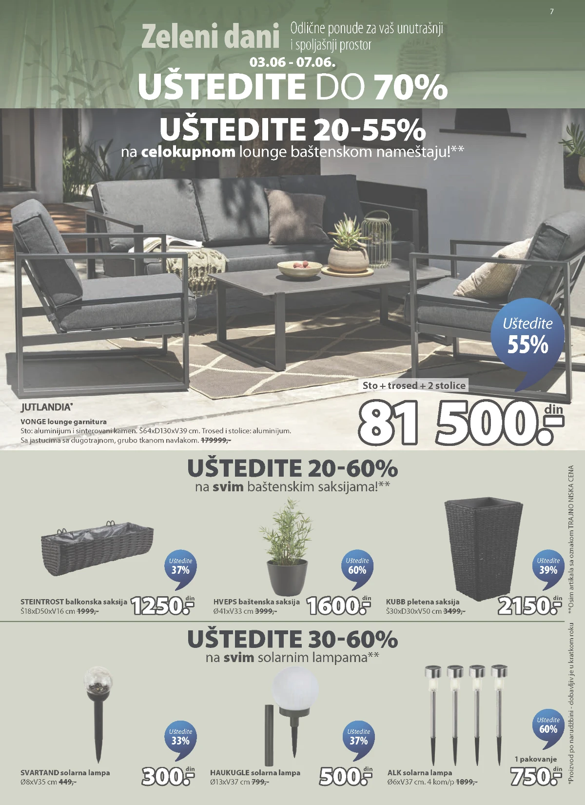 JYSK lounge baštenski nameštaj do 60% popusta strana 7 JYSK lounge baštenski nameštaj saksije i solarne lampe do 60% popusta