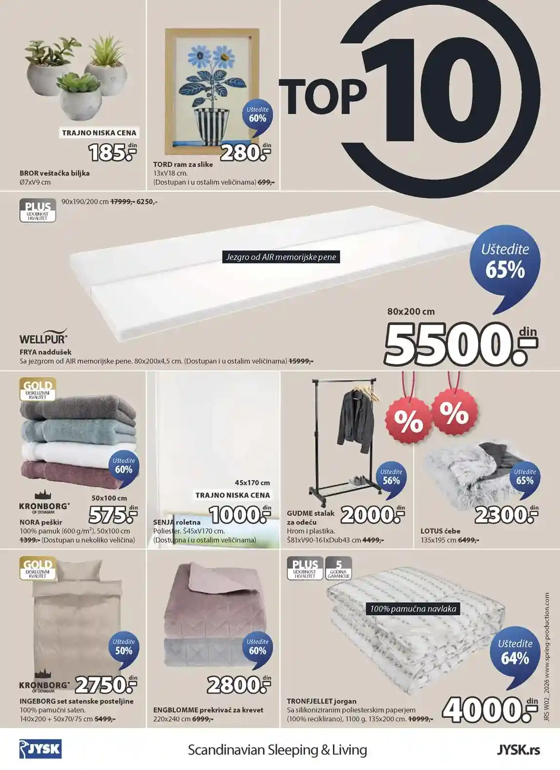 Jysk akcija sniženja Katalog