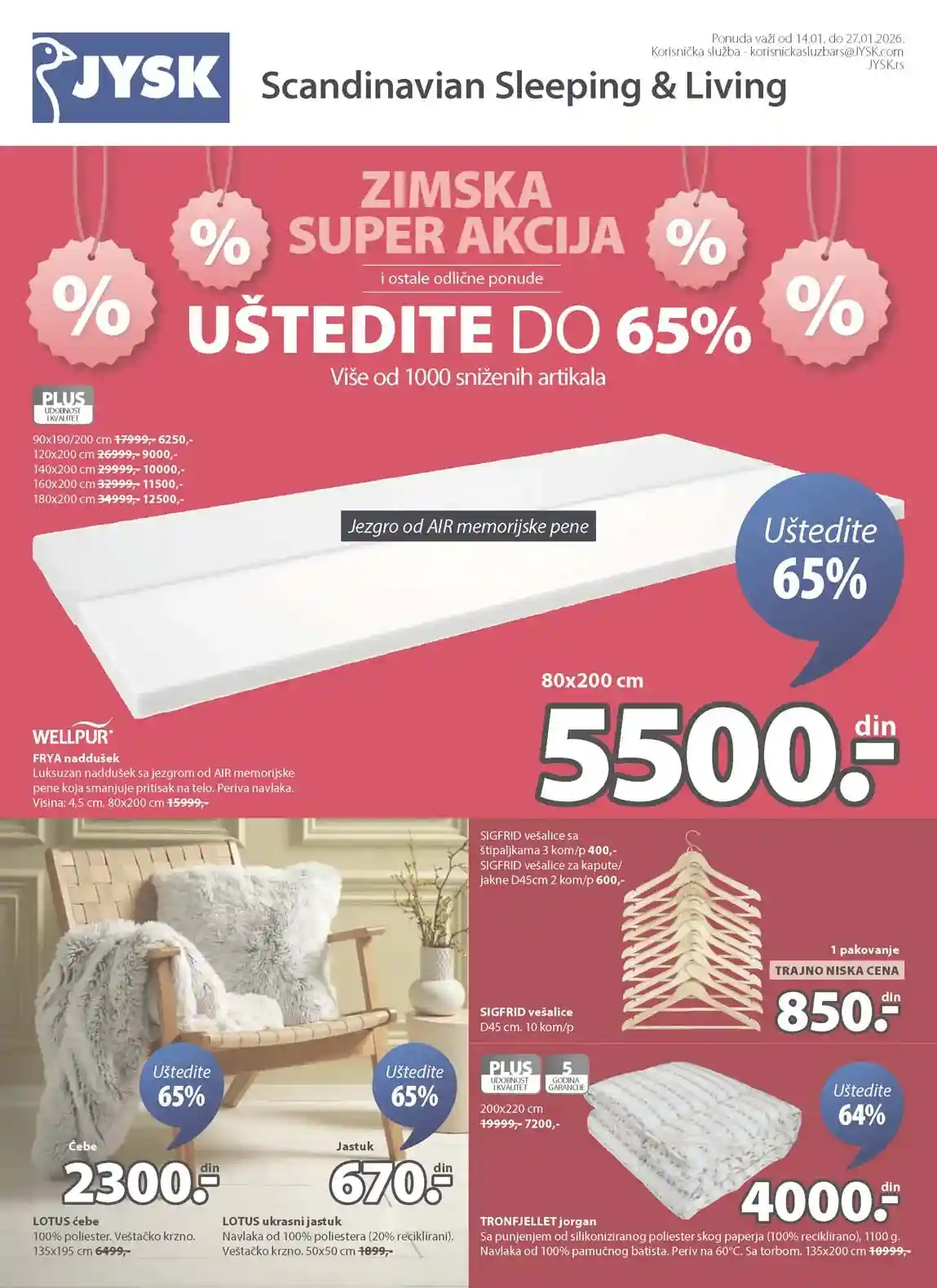 Snizenja Jysk popusti i niske cene Jysk akcija sniženja Katalog